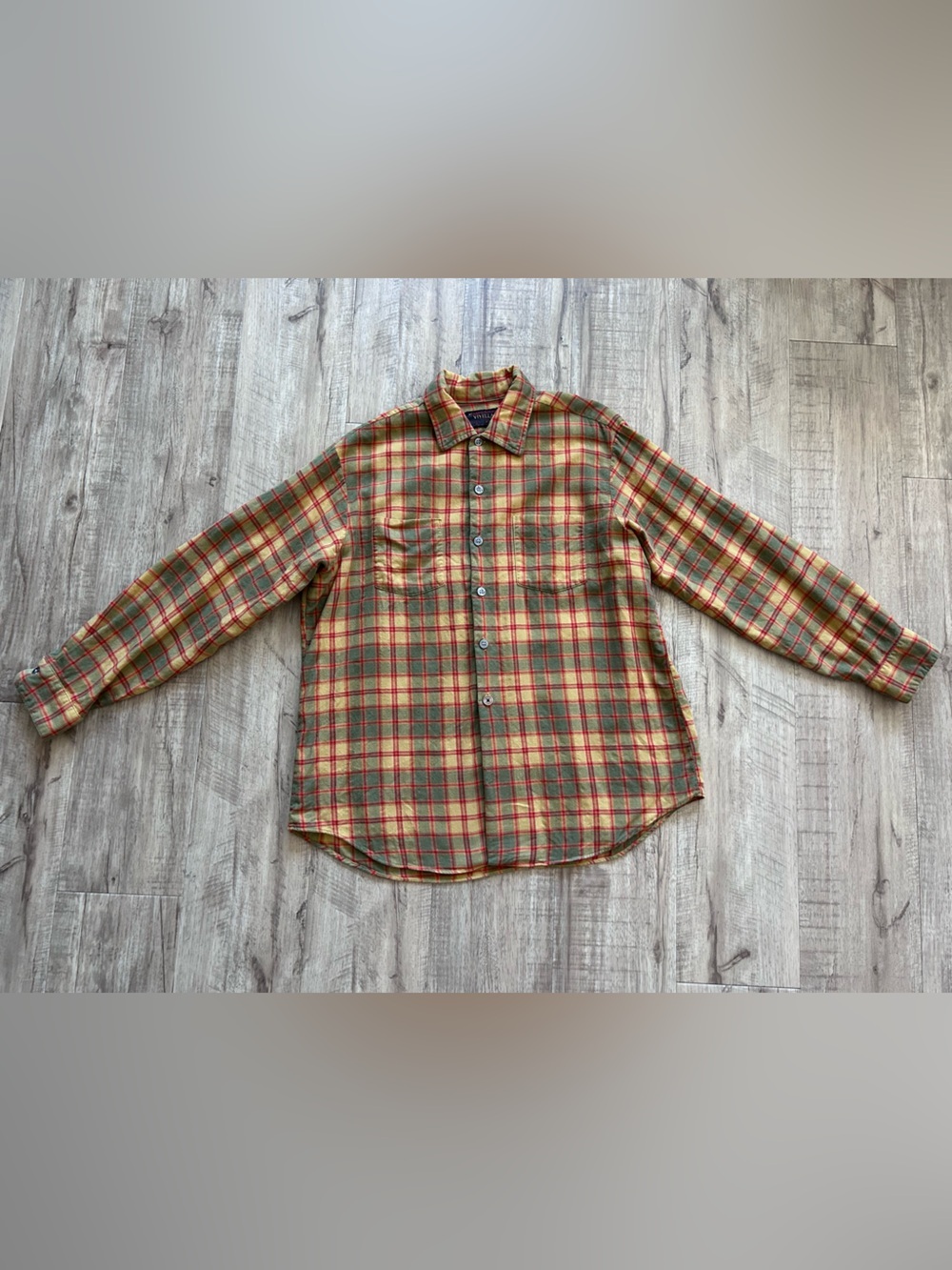 Western country rodeo stampede farm country Casual Plaid Button-Down Shirt